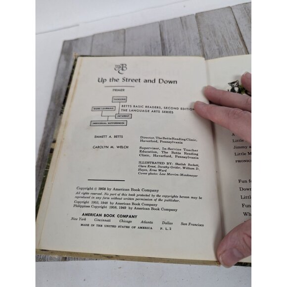 The ABC Up The Street And Down 1958 Basic Reader 160 Pgs. Hard Cover Illustrated - Picture 8 of 13